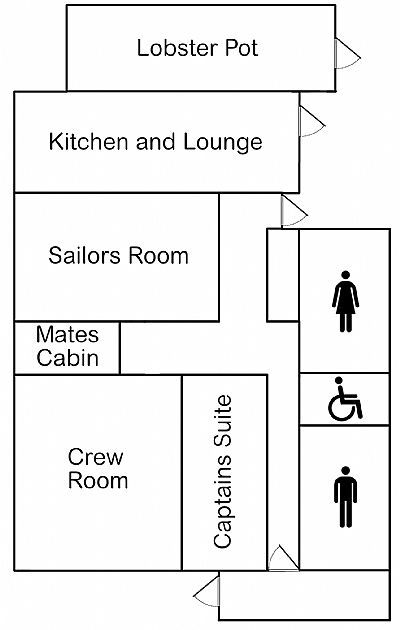 Floor plan of the hostel